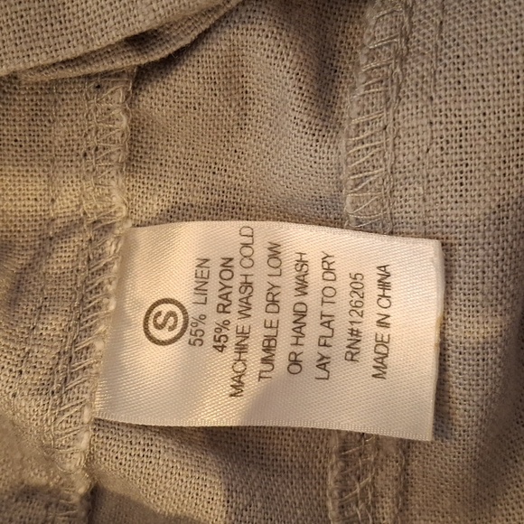 Just living Light Gray Linen Pants - Picture 7 of 9